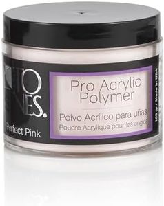 Tones Pro Acrylic Nail Powder, Perfect Pink (Soft Pastel Pink), (3.5 Fl Oz) - Long-Lasting & Non-Yellowing Polymer for Salon Quality Nail Extensions & 3D Art