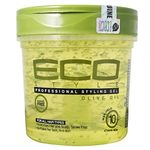 ECO Styler Professional Styling Gel, Olive Oil, Max Hold 10, 16 oz (Pack of 2)