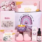 Bath Sets Birthday Pamper Gifts for Women Her, Unique Skin Care Self Care package for Her Pamper Hampers Kit for Women, Relaxation Spa Gifts Sets Get Well Soon Gift Ideas for Best Friend, Sister, Wife