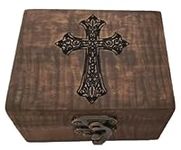 Cross Engraved Rosary Box | Prayer 