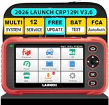 LAUNCH CRP129I V3.0 OBD2 Scanner, 2026 Lifetime Free Update Scan Tool with 12 Reset, FCA SGW, CANFD&DoIP, ABS Bleeding/TPMS/Oil/EPB/SAS/BMS/Adblue/Throttle, Injector Coding,Battery Test, Auto VIN