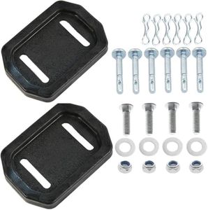 BlueStars 731-06439 Snowblower Skid Shoes Slide Shoe with Mounting Hardware - for MTD Troy-Bilt Yard Machines Craftsman Snow Blower - Replaces 780-934 73106439 Polymer Snowblower Slide Shoe - 2 Packs