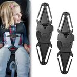 Car Seat Clip anti Escape,2PCS Car Seat Safety Clip,Car Seat Belt Clip Universal Child Safety Chest Strap Anti Escape Car Seat Strap Prevent Kids Taking Their Arms Out of Automotive Children Safe Seat