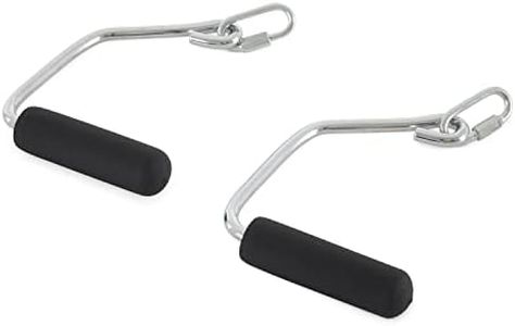 Total Gym 17500 Open Ended Durable Chrome Handles for Increased Grip with Total Gym Home Workout Machines, Black
