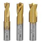 Gasea 3pcs Spot Weld Drill Bits Set HSS Titanium Coated CO Cobalt Spot Weld Cutter Remover Tool 6.5mm 8mm 10mm