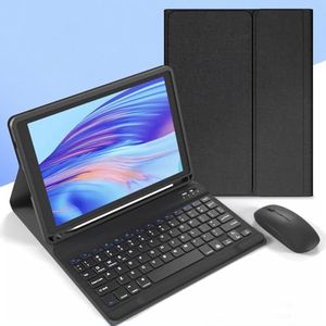 Keyboard Case for iPad Pro 12.9 Inch 2017/2015 (Old Model, 2nd & 1st Generation), Built-in Pencil Holder, Wireless Magnetic Detachable Keyboard with Bluetooth Mouse,Black