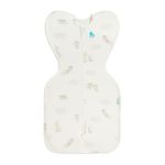Love To Dream™ Swaddle UP™, Newborn 2.2–3.8 kg – Cloud Bunnies | Snug Fit, Supports Healthy Sleep Routine | 1.0 Tog Ideal for Spring & Summer (20–24°C) | Machine Washable Cotton & Double Zip