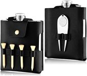 Golf Flask Gift Set 7 oz Stainless 