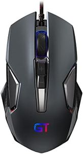 RaceGT Wired Gaming Mouse, RGB Gaming Mice, 4 Color Backlight, Ergonomic Optical Computer Mouse with Fire Button for Desktop PC Laptop Gamer & Work