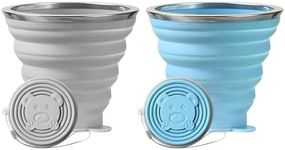 CYMYGS 2 Pack Silicone Foldable Cup