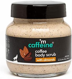 mCaffeine Almond & Coffee Body Scrub for Tan Removal | Exfoliator Creamy Bathing Body Scrub for Dry Skin | Exfoliating Scrub for Body for Women and Men | Natural and Vegan - 200gm