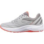 Saucony Women's Cohesion 15 Running Shoe, Fog/Coral, 10 Wide