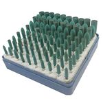 100pcs Rubber Grinding Mounted Point Rotary Assorted Accessory Grinding Head Wheel Head Kit For Dremel Polish