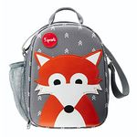 3 Sprouts Kids Lunch Bag - Insulated Boys & Girls Lunch Box for School, Daycare, Outings - Toddler Lunch Bag with Fun Animal Designs, Fox