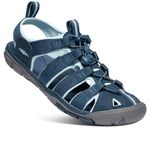 KEEN Women's Clearwater CNX SANDAL,Navy/Blue Glow, 6.5UK