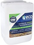 Eco Advance Exterior Wood Siloxane Odorless Spray-On Application Waterproofer Water Repellent, Safe for Use Around Plants, Pets, and People, 5 Gallon