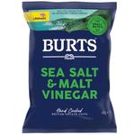 Burts Crisps Hand Cooked Potato Chips 20 X 40G Full | KV&C BRANDED BOX | (Sea Salt & Malted Vinegar)