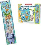 The Learning Journey Long & Tall Puzzle - Big to Small Animals - 51 Piece 5-Foot-Tall Preschool Puzzle - Educational Gifts for Boys & Girls Ages 3 and Up, Multi (430057)