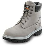 Timberland PRO 6IN Direct Attach Men's, Steel Toe, EH, MaxTrax Slip Resistant, WP Boot, Grey, 8 UK