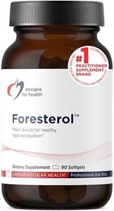 Designs for Health Plant Sterols and Stanols - Foresterol Stanol Sterol Supplement with Beta-Sitosterol from Coniferous Pine - Designed to Help Maintain Healthy Cholesterol Levels (90 Softgels)