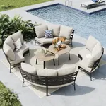 MFSTUDIO Patio Furniture Set, 8 Sea