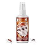 Mosquito & Insect Repellent Spray 100ml | 100% Natural Formula | Repels Mosquitoes, Midges & Ticks | 6 Hour Long-Lasting Bug Spray | 100% Deet Free Mosquito Repellent | Durable Bug Spray for The Body