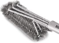 Best BBQ Grill Brush Stainless Steel 18" Barbecue Cleaning Brush w/Wire Bristles & Soft Comfortable Handle - Perfect Cleaner & Scraper for Grill Cooking Grates