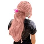 Moresoo Pink Tape in Hair Extensions Human Hair 14 Inch 10Pcs 20G Peach Pink Invisible Tape in Hair Extensions Remy Human Hair Soft Straight Hair Tape in Extensions Pink