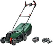 Bosch Cordless Lawnmower CityMower 18V-32 (18 Volt, 1x Battery 4 Ah, Brushless Motor, Cutting Width: 32 cm, Lawns up to 300 m², in Carton Packaging)