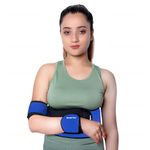 Wonder Care Left Right Shoulder Immobilizer Arm Sling Elastic Brace for Clavicle Collar Bone Dislocation Subluxation Shoulder stabilizer Compression Brace After Rotator Cuff Surgery