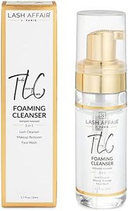 Lash Affair TLC Eye-Lash Extension Cleanser Foam Face Wash with Tea Tree Oil, Lash Shampoo, Facial Cleanser, Makeup Remover, Water-Based Eye-Lash Cleanser Oil-Free, 50 ml