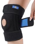 ABYON Knee Brace, Knee Support for Men and Women with Side Stabilizers and Adjustable Straps, Open Patella Support Brace for Sprains, Meniscus Tears, Sport