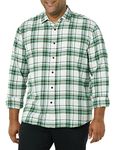 Amazon Essentials Men's Long-Sleeve Flannel Shirt (Available in Big & Tall), White Plaid, XS