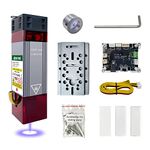 LASER TREE Laser Engraver Module, Laser Engraving Cutting Module for Wood and Metal, 10000mW Output Power, FAC Ultra Accurate Laser Module with Air Assistance, 45mm Fixed-Focus Laser Cutter Module,12V