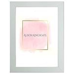 Alison Kingsgate 17x11 Inch Frame Light Grey Picture Frames 17x11 Light Grey Frames With Safe Perspex Front & Wall Mounting - 17x11 Light Grey Frame - Light Grey Photo Frame