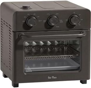 Our Place Wonder Oven | 6-in-1 Stainless Steel Air Fryer Toaster Oven Combo with Basket, Rack, Pan & Tray | Compact 13 QT Countertop Capacity - Toast, Roast, Bake, Reheat, Broil & Steam | Char