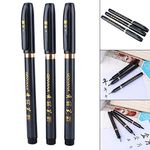 1 Set Ink Pen Chinese Japanese Calligraphy Brush Writing Drawing Tool Craft Art Markers for School Canvas Stationery Christmas Gift