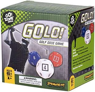 Zobmondo!! GOLO Golf Dice Game | for Golfers, Families, and Kids | Portable Fun Game for Home, Travel, Camping, Vacation, Beach | Award Winner