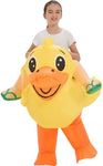 One Casa Blow Up Party Costume,Inflatable Costumes for Kids,Ride On Duck Costume,Halloween Costumes for Girls/Boys (7-10YRS)