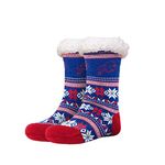 FOCO - Officially Licensed NFL Women's Tall Footy Slipper Socks - One Size Fits Most, Buffalo Bills, Medium