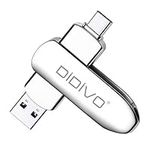 DIDIVO 64GB USB C Memory Stick USB 3.0 Type C Dual OTG Flash Drive High Speed Metal Thumb Drive Pen Drive Memory Stick for PC, Tablet, Mac, MacBook,USB-C Smart Phone