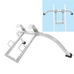 Ladder Stabilizer, Ladder Roof Hook, Ladder Extension Accessory, Adjustable Design, Quality Steel, Wing Span Standoff for Climbing Painting (Silver Gray)
