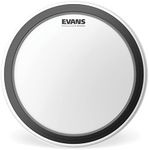 Evans EMAD Coated White Bass Drum Head, 18 Inch