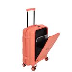 it luggage - Momentous| PP| Hardsided- Fashion Luggage | Cabin Trolley with Padded Laptop Section | 8 Wheel |Fusion Coral with TSA Lock