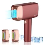 IPL Laser Hair Removal Device 0.5 Sec/Flash Painless Ice Hair Removal(20J MAX) with 3 Interchangeable Lamp Heads,LCD Screen,Home Laser Hair Removal Device for Face,Leg,Back and Bikini Area for Woman