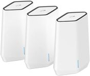 NETGEAR Orbi Pro WiFi 6 Tri-Band Mesh System (SXK50B3), Router + 2 Satellite Extenders for Business or Home, VLAN, QoS, Coverage up to 7,500 sq. ft, 75 Devices, AX5400 802.11 AX (up to 5.4Gbps)