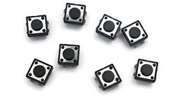 Electronic Spices NO switch 11x11x4.3MM 4PIN Tactile Tact Push Button Micro Switch Direct Plug-in Self-Reset DIP Top Copper pack of 10