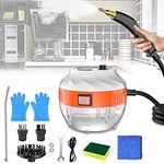 2500W Pressure Steam Cleaner, Portable Handheld Steam Cleaner with 3 Brush Heads, High Temp Steam Cleaning Machine for Home Use Grout Tile Car Detailing Kitchen Bathroom