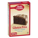 BETTY CROCKER CAKE MIX - Gluten Free Devil's Food Chocolate Flavour, 425 Grams Package of Cake Mix, Baking Mix