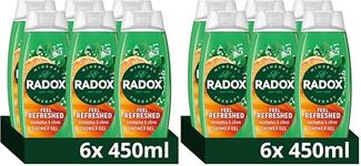 Radox Mineral Therapy Feel Refreshed Body Wash shower gel with a eucalyptus & citrus fragrance for a refreshing shower experience 6x 450 ml (Pack of 2)